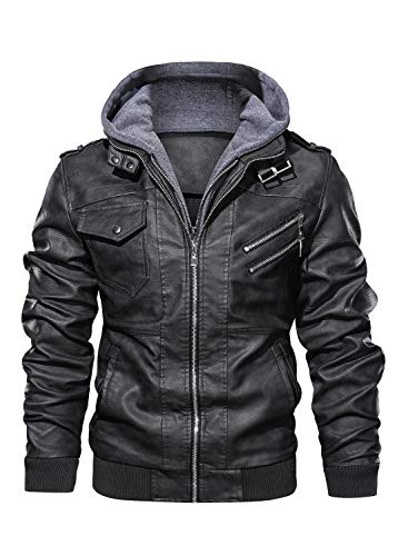 Hooded Leather Jacket