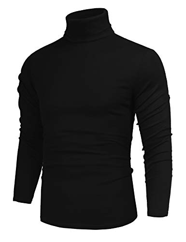 Stay Stylish and Warm with the Best Men’s Black Turtleneck Sweaters